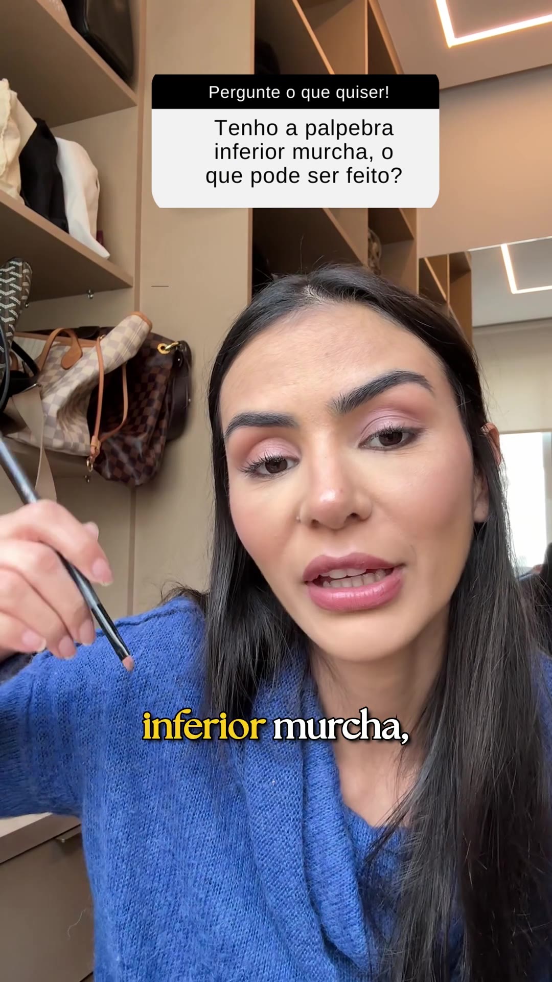O que pode ser feito para tratar a pálpebra inferior murcha e flacidez na região dos olhos?