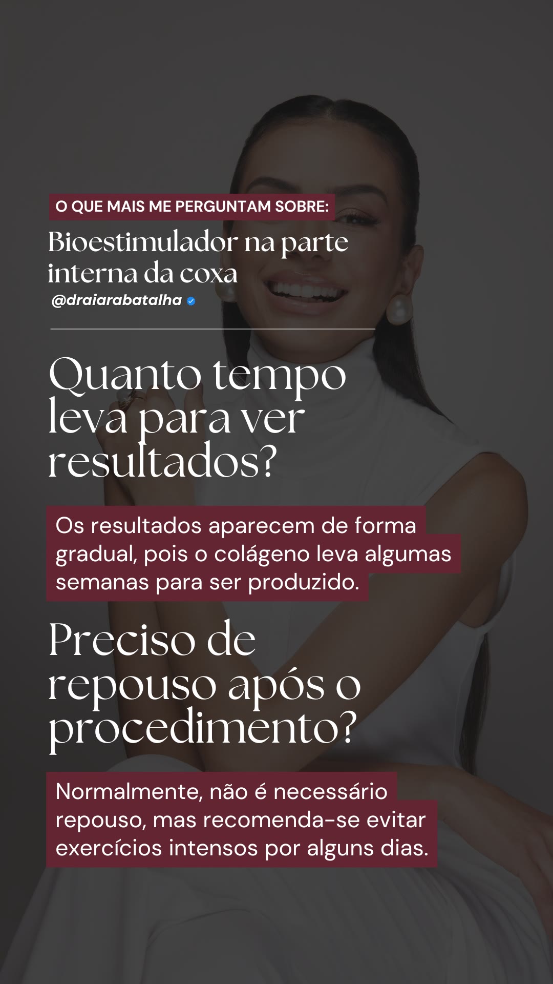 Qual o tempo para ver os resultados e é preciso repouso após o procedimento?
