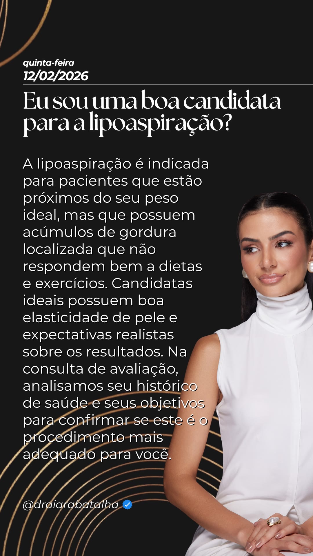 Sou uma boa candidata para a lipoaspiração?