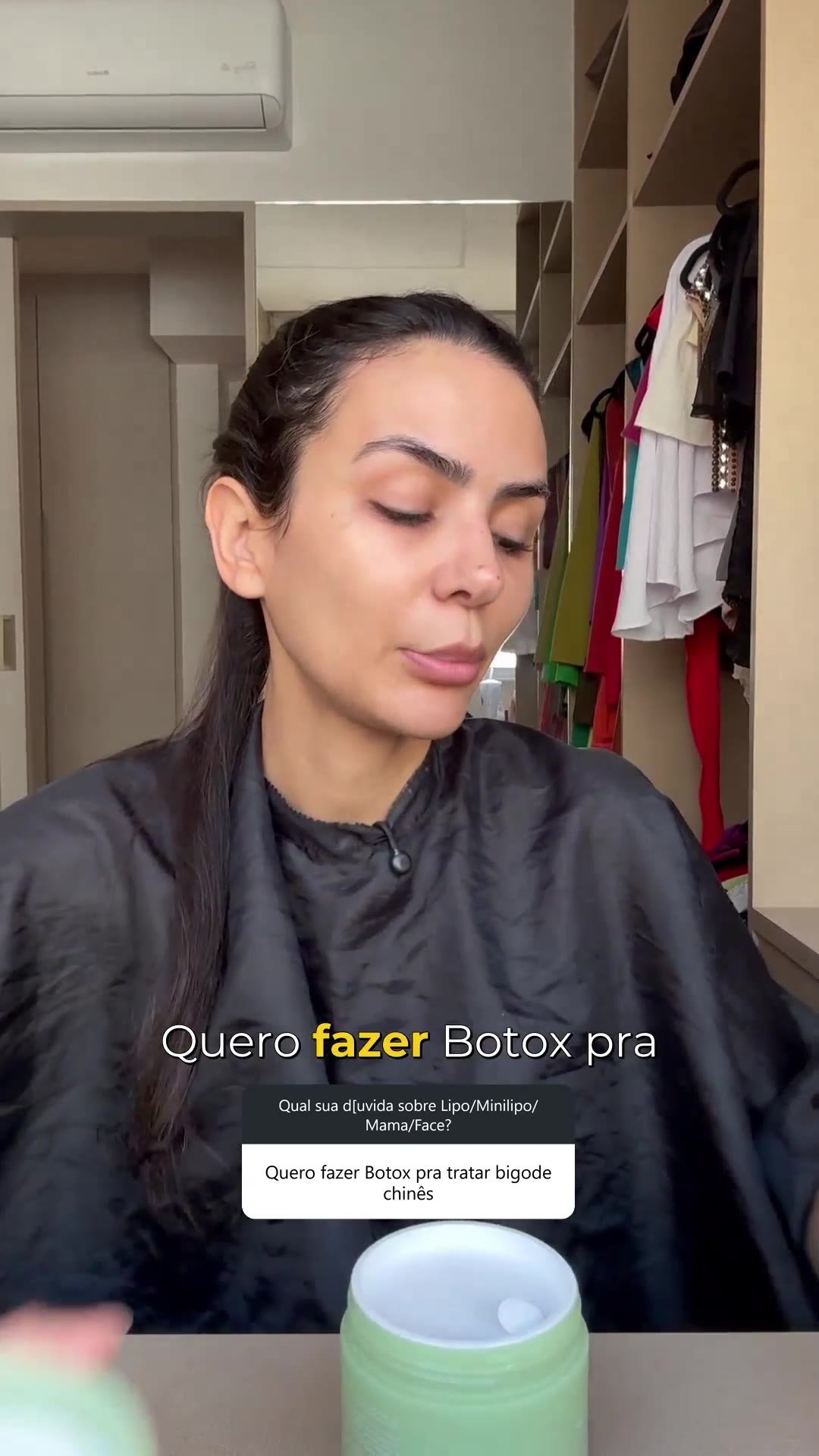 O Botox pode tratar o bigode chinês?